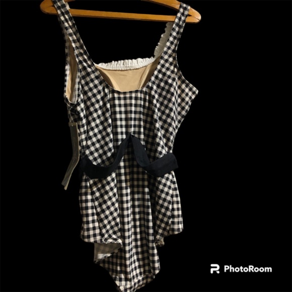 Esther Williams Houndtooth Checkered Swimsuit NWT Classic Look - Picture 2 of 8